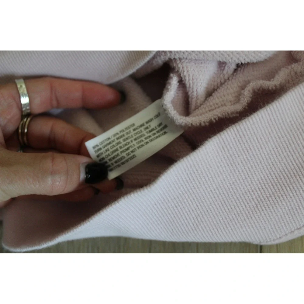 Wild Fable Pink Le Mont Blanc Ski Graphic Crewneck Sweatshirt XXS Chamonix Retro - Picture 5 of 8